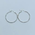 925 Sterling Silver Hoop Earrings Photo 0