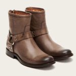 Frye Phillip Harness Leather Brown Boot, Sz 6.5 Photo 0