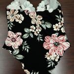 SheIn Curve Floral Bodysuit with Scalloped Trim Size 0XL Photo 1