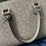 Calvin Klein Tan Satchel with Monogram Design Photo 0
