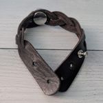 Braided Brown Snap Bracelet Photo 1