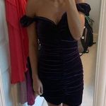 South Boutique Purple Velvet Dress Photo 0