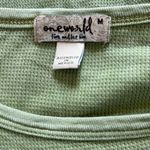 One World  Sage Green Lightweight Thermal Textured Embelished Peace Size Med Photo 5