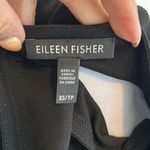 Eileen Fisher  Black Silk Georgette Double Layer Dress Photo 7