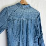 American Eagle  button down chambray long sleeve shirt dress 100% Lyocell XS Photo 3