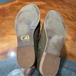 Gianni Bini Olive Green Leather Boots lace detail size 8 Photo 6