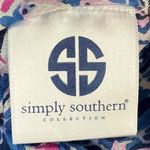 Simply Southern  Kimono Beach Cover Up L XL Floral Pink Tassel Fringe Resort Swim Photo 9