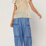 Current Air 💕💕 Sparkle Flutter Top ~ Light Gold Large L NWT Photo 3