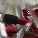 Jeffrey Campbell Vintage by Pewter/Red Ankle Strap 3” Heels Sz 9 Photo 3