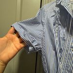 Kate Spade  New York Broome Street Blue and White Striped Shirt Dress Size XXL Photo 3