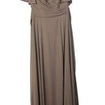 Azazie Dusk Gray Purple Short Sleeve A-Line Maxi Formal Bridesmaids Dress 10 Photo 0