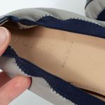 J.Crew  Mila Ballet Flat Shoes Cap Toe‎ Gray Navy Womens Size 9 Photo 7