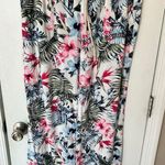 Cali1850 Women's Casual Linen Pants Drawstring Waist Lounge Beach Pants size L White Size L Photo 0