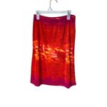 Vintage Expressions Y2K‎ Red Orange Sunset Skirt Size 14 Photo 2