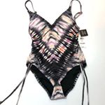 Bar III  one piece tie dye open back swimsuit XS Photo 2