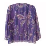 Bob Mackie  Wearable Art purple 2 pc. Blouse Photo 1