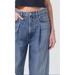 AGOLDE Dayna High Rise Pleat Baggy Jeans in Trap Size 28 Photo 4