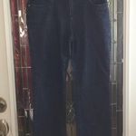 Liz Claiborne Bootcut Jeans Women 8P Blue Denim Zip Stretch Mid Rise Photo 2