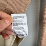 Free People Intimately  Long Sleeve Mock Neck Bodysuit Tan Glitter Sparkle Ribbed Photo 5