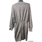 Gilli Mini Dress Leopard Print Long‎ Sleeve Mock Neck Casual Dress Tan Size L Photo 1