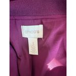 Chico's Chico’s Purple Faux Suede Zip Up Jacket Photo 4
