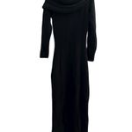 SKIMS NWT Cozy Knit Off the Shoulder Dress XL Onyx Photo 3