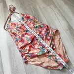 J.Crew Floral Swimsuit v neck one piece womens Pink (xsmall) swim beach colorful Photo 4