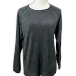 Sweet Romeo  Pullover Sweater Long Sleeve Jewel Neck Side Slits Black W US S NWT Photo 2