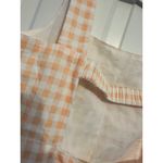 Altar'd State  Womens‎ Gingham Check Sundress Orange & White Sleeveless L NEW Photo 4