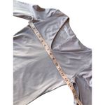 Everlane Supima Cotton Long-Sleeve V-Neck Bodysuit T-Shirt In Dusty Lavender Photo 9