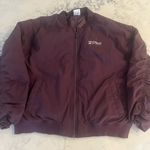 New Balance Linear Heritage Woven Bomber Jacket Plum Women’s Size Small EUC Photo 3