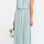 Show Me Your Mumu Heather Halter Maxi Dress in Silver Sage Crisp XXL NWT Photo 3
