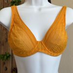 Huit Paris Desi Bra 32C Sexy Romance France Vintage Underwire Orange Lace‎ Lined Size undefined Photo 0