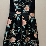 Nanette Lepore  Black Floral Midi Dress Photo 0