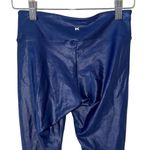 Koral By LLana Kugel Womens High Rise Lustrous Leggings Navy Size Small Photo 5
