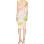 Michael Costello X Revolve Summer Midi Dress Watercolor NWT Size Small Pink Photo 3