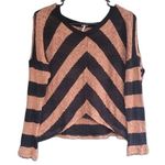 Splendid  Brown Black Cheron Knit Sweater XS Photo 0