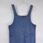 Vintage Carole Little Denim Jumper Dress Large Blue Jean Embroidered Cotton NEW Photo 7
