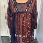 Abercrombie & Fitch  Floral Babydoll Sheer Flowy Bohemian Hippie Top Photo 0