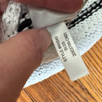 Madewell  Boatneck Pullover Sweater White Black Stripe Size L NWT‎ Photo 8