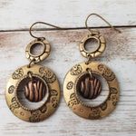 Vintage Earrings Hooks for Pierced Ears Unusual Dangle Earrings Photo 0