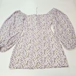 MORE TO COME Shelly Puff Sleeve Dress in Lavender Floral XS Purple Photo 11
