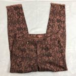 easel  Snakeskin Print Distressed Pants‎ Skinny, Raw Hem, Cotton Women's Large Photo 7