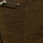 ZARA  Basic Z1975 Denim Moto Skinny Jeans Greenish Brown Size 2 Photo 2