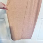 ZARA  Nude slinky metallic maxi dress LARGE Photo 1