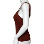 Gap Shirt Womens XS Brown Knit Tank Sleeveless Sweater Shell Neutral Minimalist Photo 2