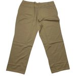 Woman Within  Natural Fit 28T Khaki Cotton Pants Photo 1