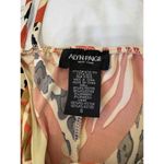 Alyn Paige Brown Orange Halter Neck Wood Beads Animal Print Maxi Dress Cruise Photo 6