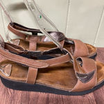 NAOT‎ Caroline Cork Leaf Leather Sandal, EU 42 11 11.5 Brown Photo 0