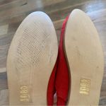 Seaside Red Suede Made in Portugal Scalloped Slip On Flat Shoes Size US … Photo 9